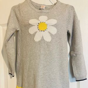 Grey cotton dress with daisy